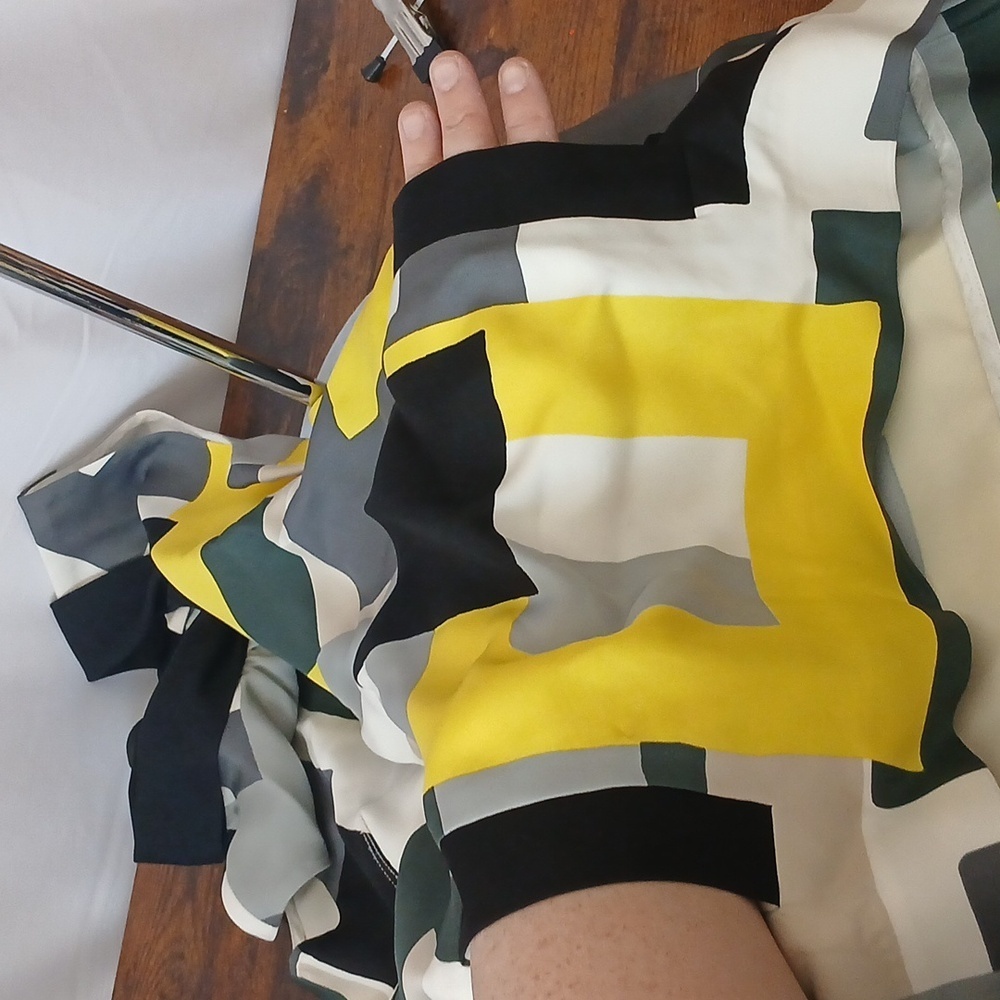 BNW/O TAGS Kate Spade ♠️ Geometric Colorblock Sleeveless Blouse Womens Size 2 - Picture 13 of 15